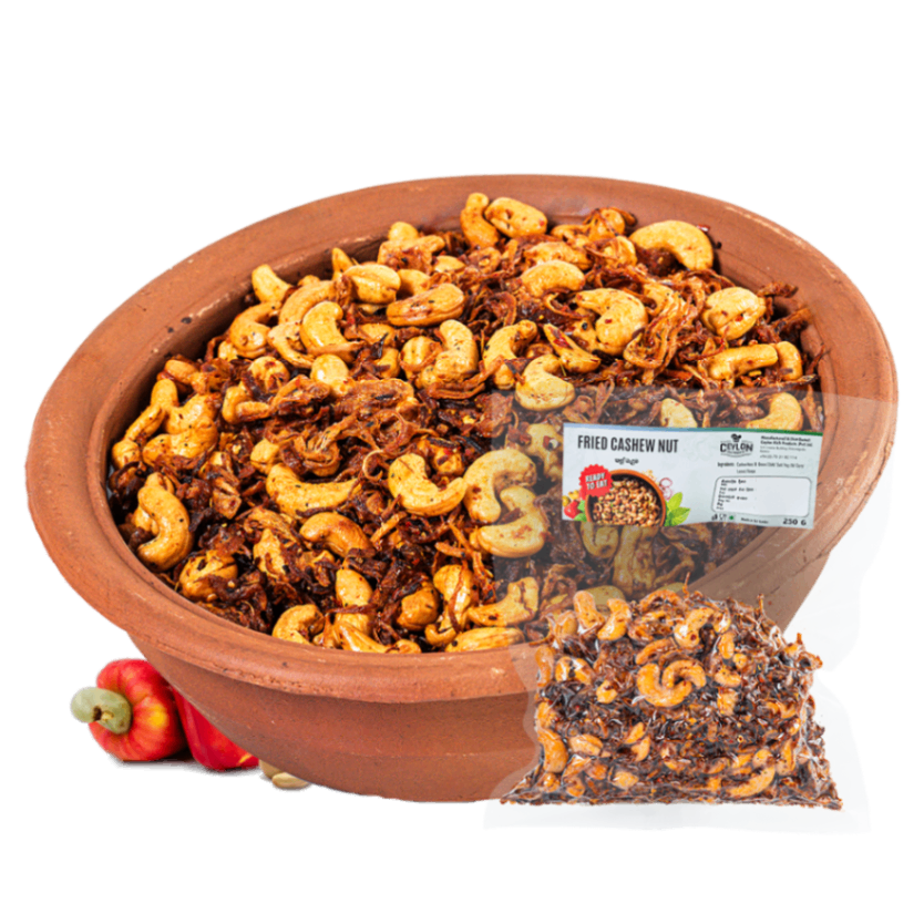 Fried Cashew Mixture — Sri Lankan fried mixtures / badum, vacuum-sealed by Ceylon Rich Products