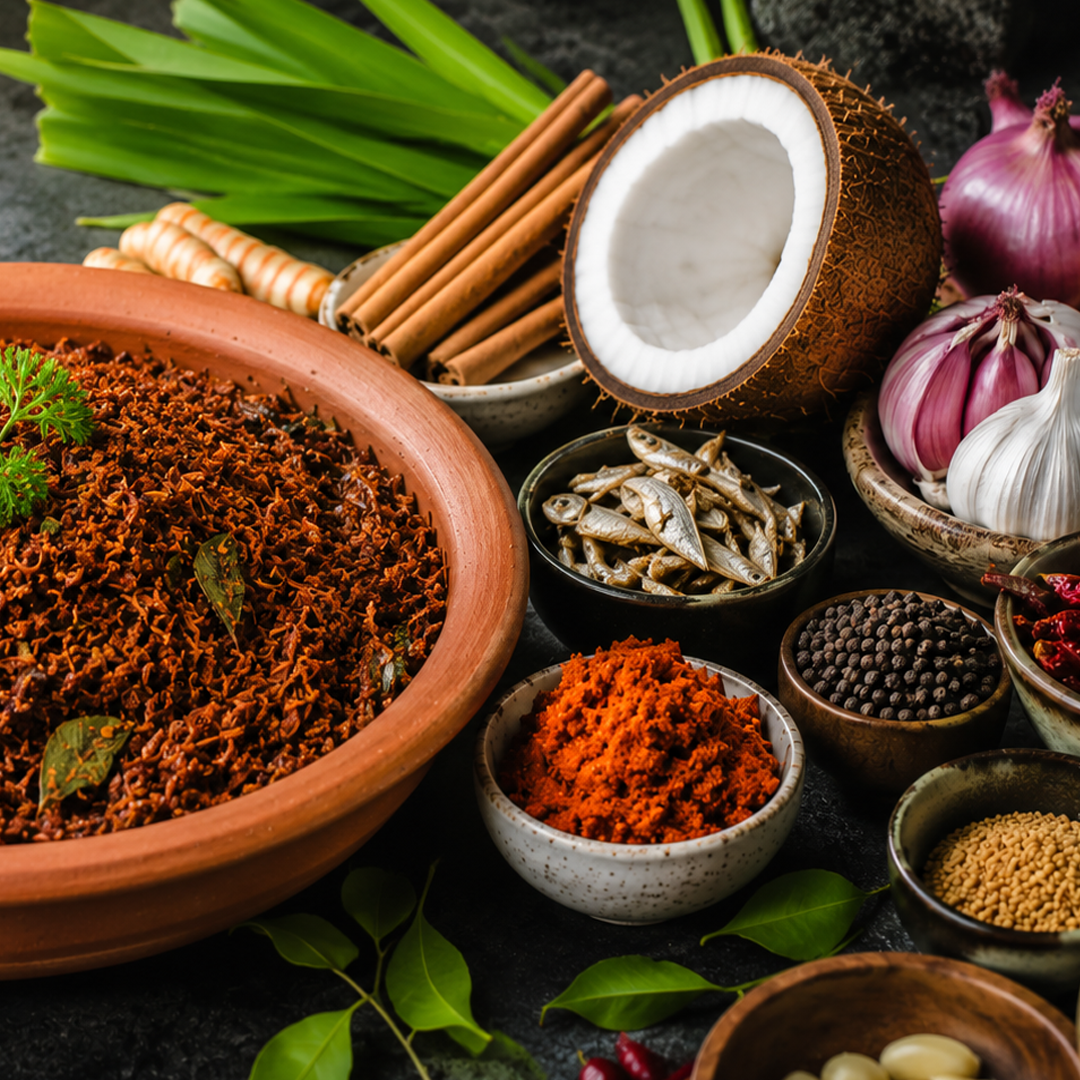 Freshly cooked Sri Lankan dishes in small batches